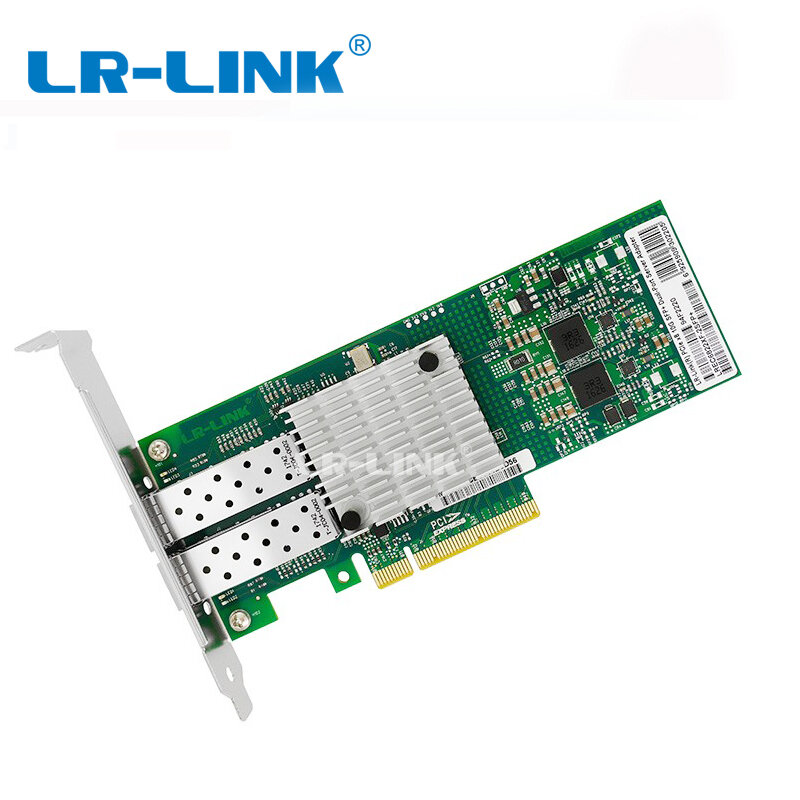 LR-LINK 6822XF-2SFP + PCI-E X8 Mellanox ConnectX-3 Dual Optical 10Gb Ethernet Kartu Antarmuka Jaringan Serat Server Adaptor LAN NIC