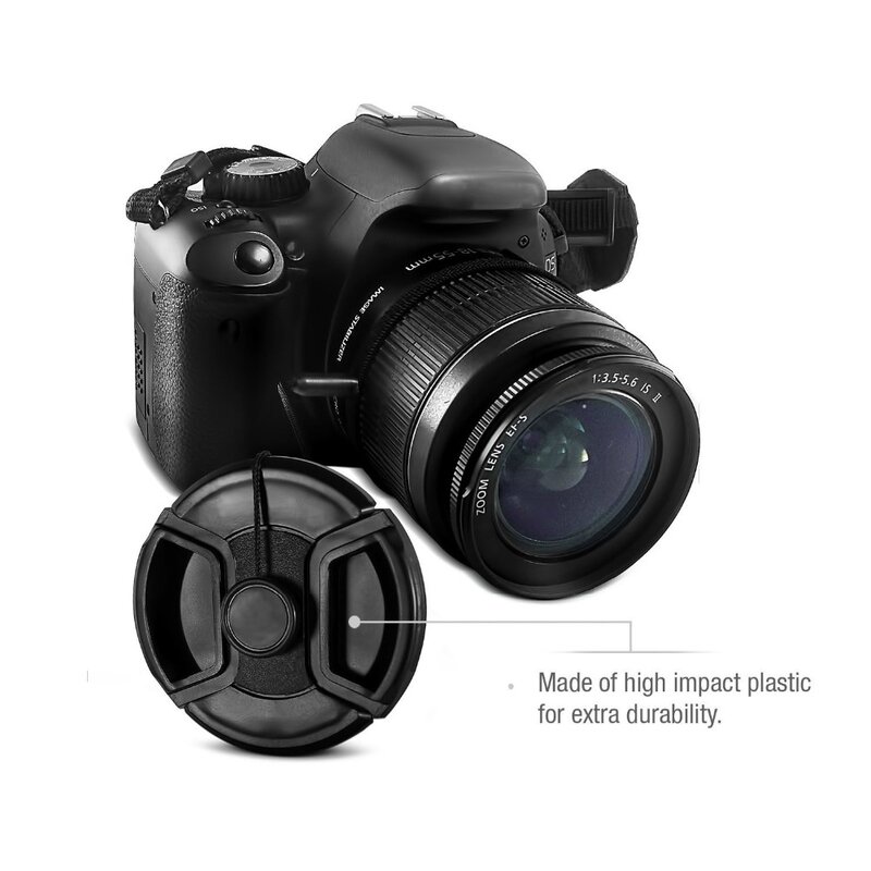 Camera Lens Cap Protection Cover 37 MM 39 MM 43 MM 46 MM 49 MM met Anti-verloren Rope fabriek Prijs voor Canon Nikon Sony Accessoires