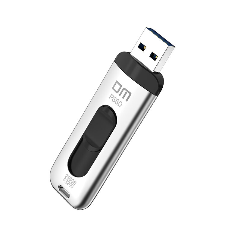 DM FS200 Bên Ngoài PSSD 64/128/256GB SSD Đèn LED Máy Tính Bên Ngoài Rắn FLASHDrives USB3.1 Bút