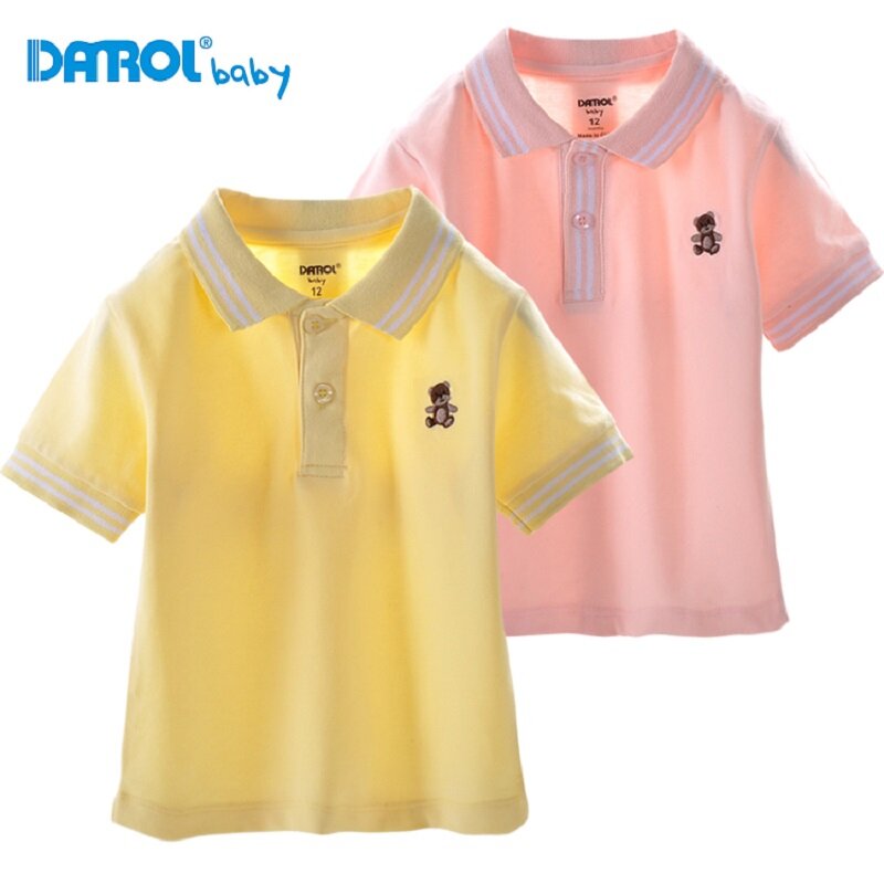 Hooyi bebê meninas camisas moda infantil camiseta topos meninos roupas de manga curta verão camisetas macias