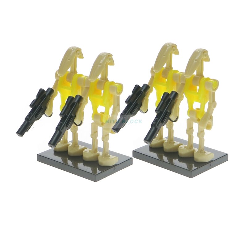 100 unids/lote Legoinglys Star Wars súper droides de batalla Ro-Gr K2So cifras Starwars modelo bloques de construcción de ladrillo Juguetes para los niños