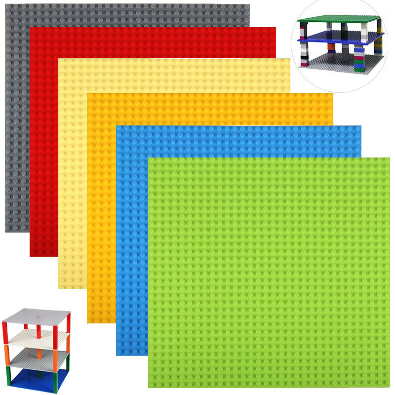 Haute qualité Double face 32*32 points plaques de Base pour petites briques bricolage blocs de construction plaque de Base Compatible classique bloc enfant jouet