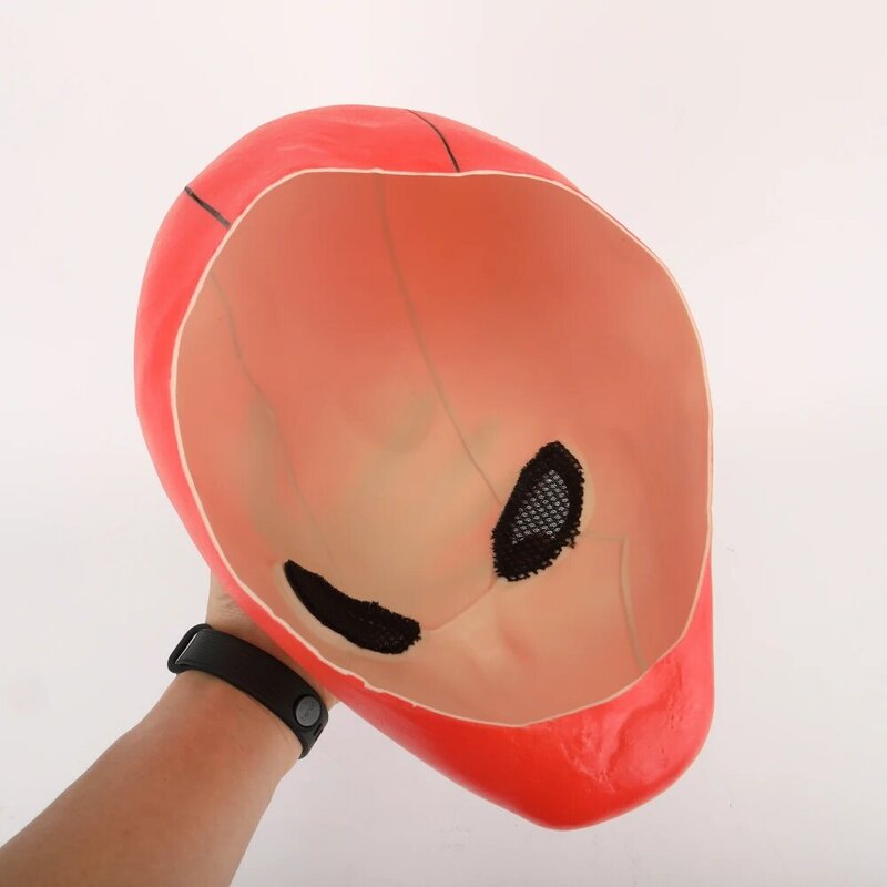 Máscara de capucha roja de látex Marvel superhéroe máscaras casco cabeza completa Unisex adulto Halloween fiesta Prop