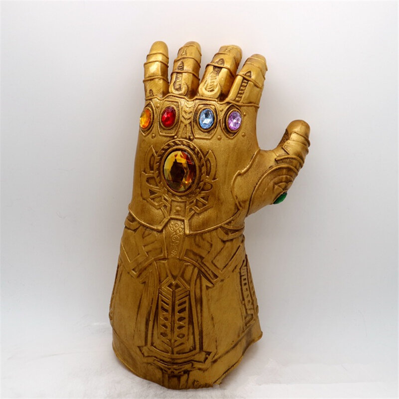 Infinity Gauntlet Мстители Бесконечность войны перчатки Таноса косплей реквизит Мстители перчатки со светодиодами ПВХ игрушки для детей и взрослы...