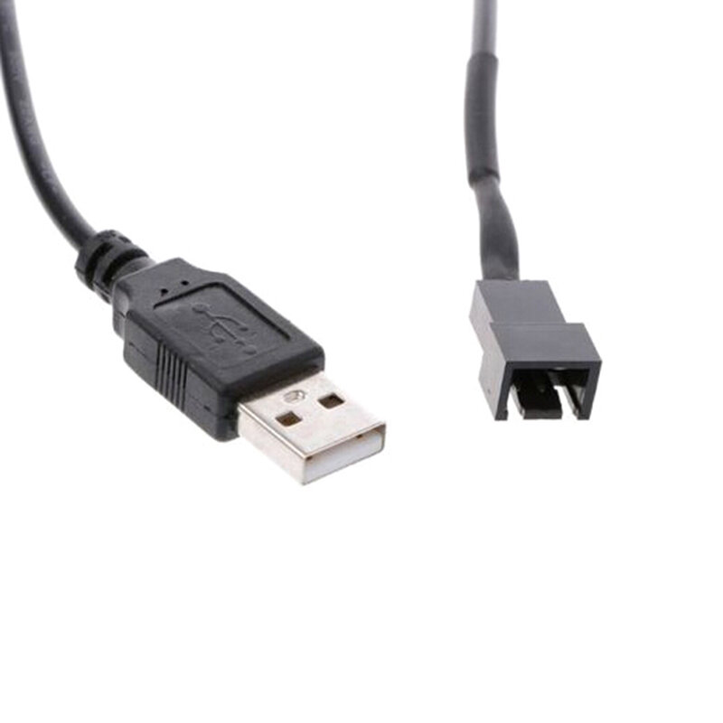 1 cái Màu Đen 32 cm Bộ Chuyển Đổi Cáp USB 2.0 A Nam Để 4-Pin Kết Nối Adapter Cable Cho 5 v Máy Tính PC Fan