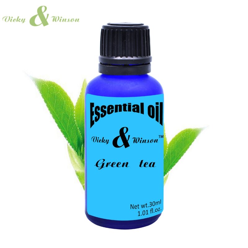 Vicky&winson Green tea aromatherapy essential oils 30ml Humidifier plant water-soluble sleep essential oil  deodorization