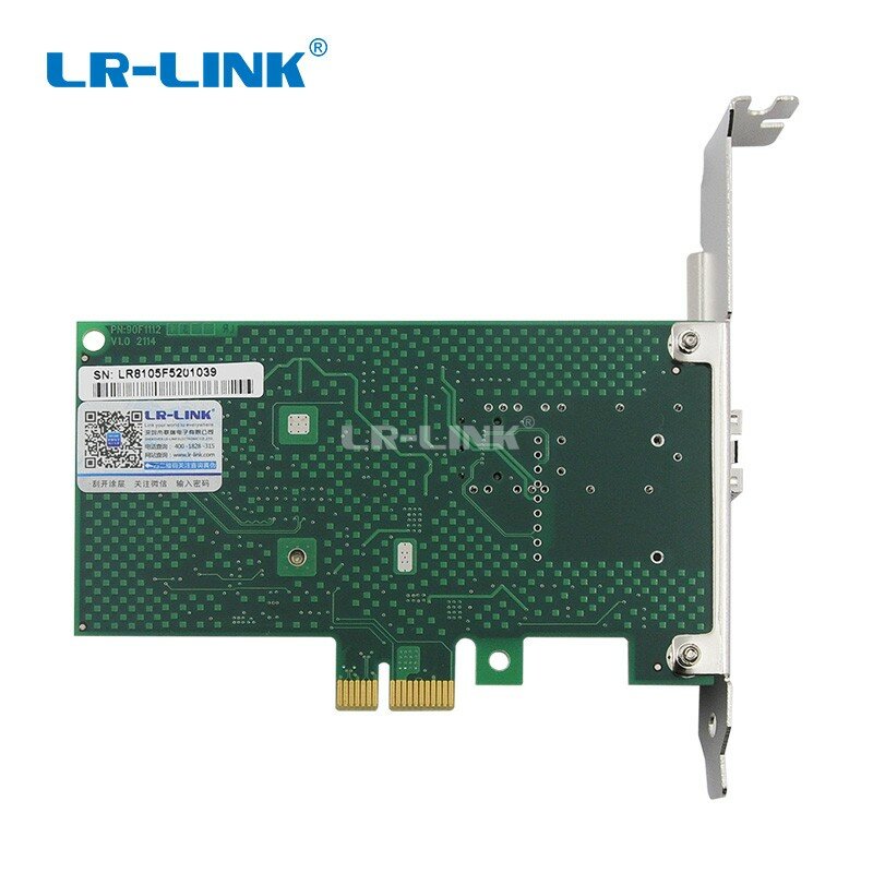 Carte réseau Ethernet PCI Express, LR-LINK/100 mo, adaptateur Lan à Fiber optique pour ordinateur Realtek, RTL8105E Nic