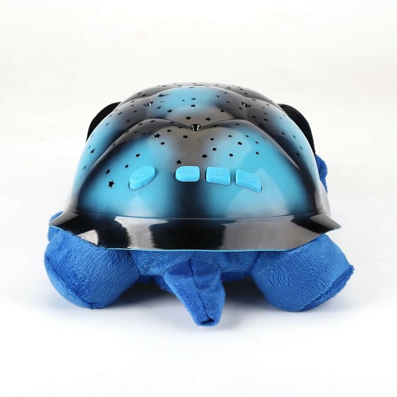 Czysty nieszkodliwy materiał żółw gwiazdy projektor do oświetlenia nocnego lampa żółwia muzycznego na pokój dziecięcy prezent dla dziecka zabawki sypialnia