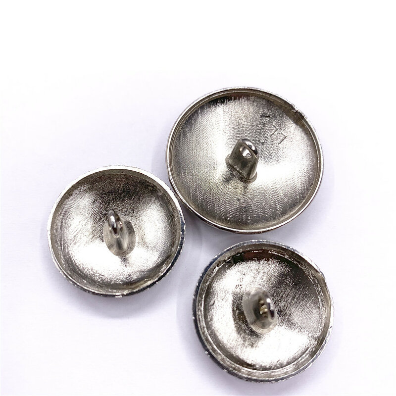 Couronne métal bouton or ou argent colorz pull manteau décoration boutons accessoires bricolage 10 Pcs/Lot JS-0001