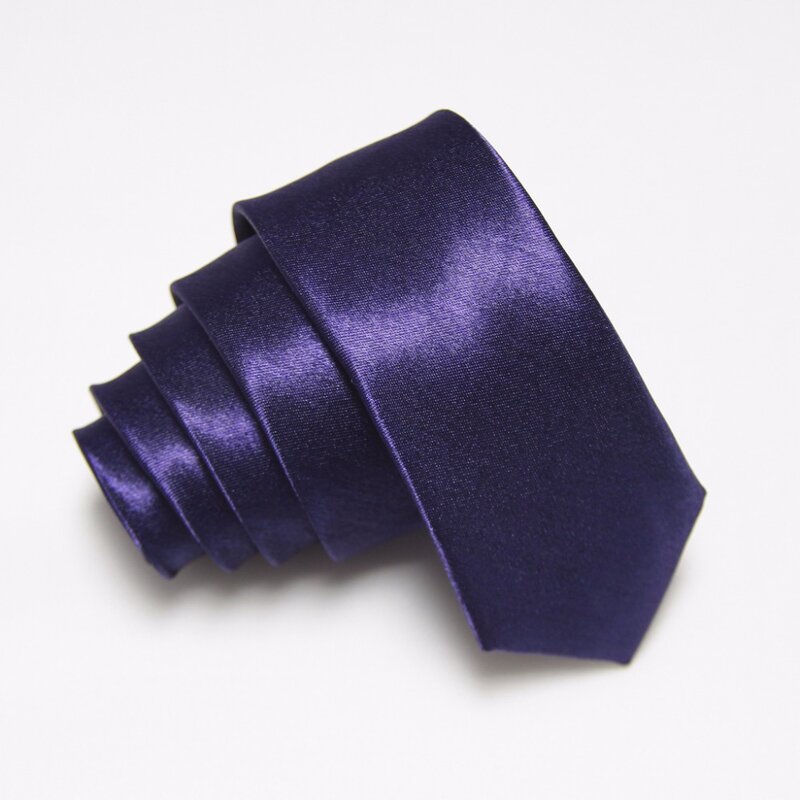 2019 Slim Cravatte Skinny Cravatta Uomo Cravatta Poliestere di Colore Solido 5 Centimetri di Larghezza