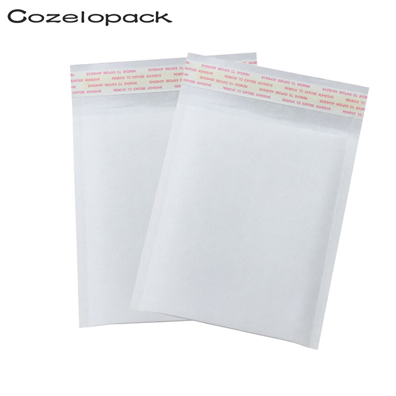 150x180mm biała Kraft papier bąbelkowy koperty torby wyściełane koperty wysyłka koperta z bańki torebka wysyłkowa 10 sztuk