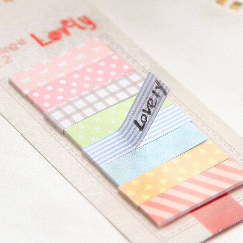 เกาหลี 160 หน้าสติกเกอร์ Memo Pads สีสันน่ารัก Mini Memo Flags หมายเหตุ Sticky ของขวัญเครื่องเขียนโรงเรียน