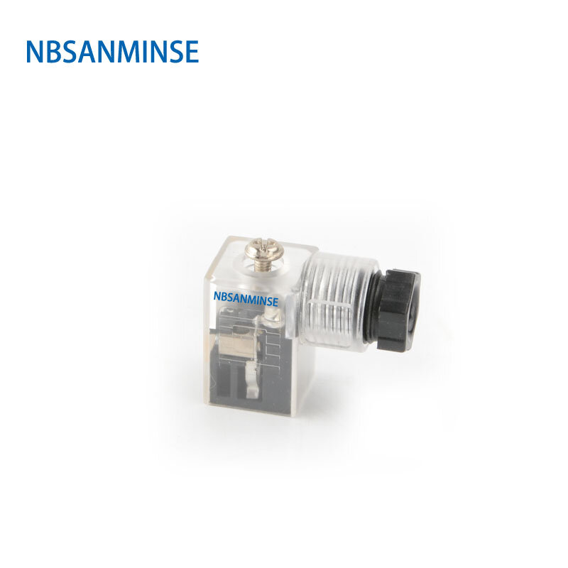 1 шт., разъем для электромагнитного клапана NBSANMINSE DIN43650 A / B / C для электромагнитной катушки клапана 12 В постоянного тока 24 В переменного тока 110 В переменного тока 220 В