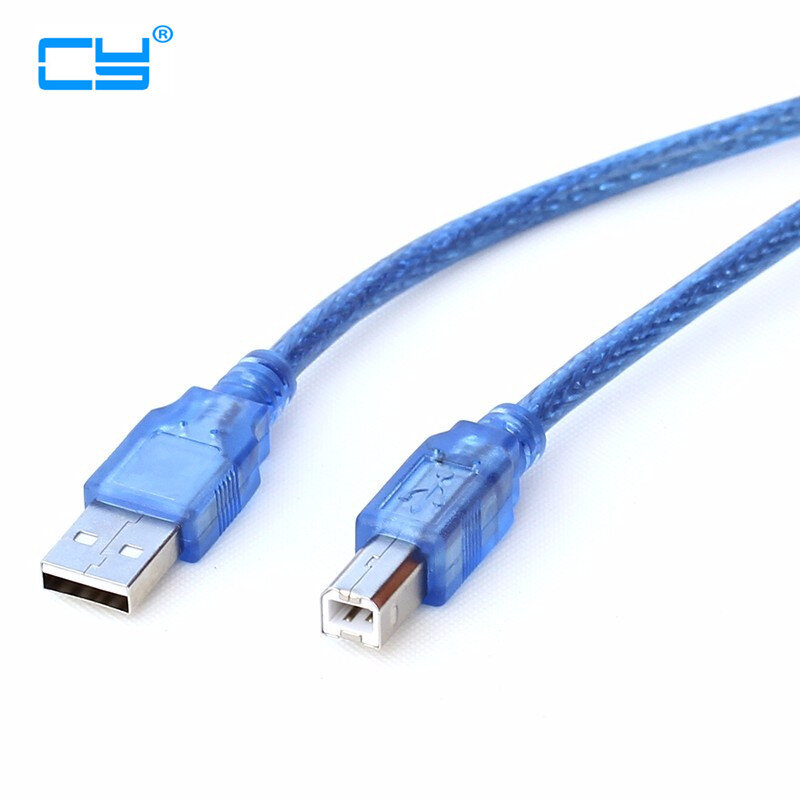 USB 2.0 kabel do drukarki typ A męski na typ B męski podwójny ekranowanie kabel do drukarki przewód krótki kabel do Printer HUB USB na dysku twardym