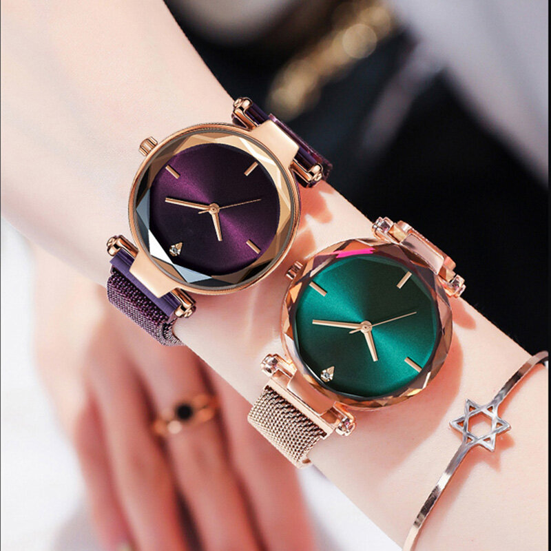 Vente en gros montres femmes Quartz magnétique strass décontracté dames montres-bracelets Top vente créative nouveau 2019 Bayan Kol Saati