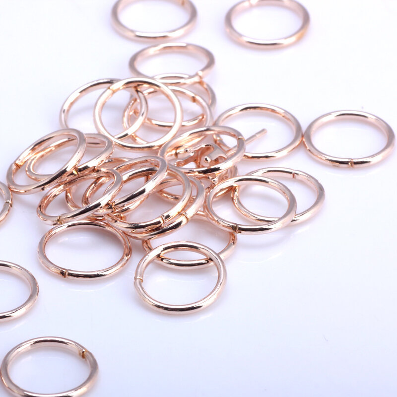 OlingArt otwarty pierścień skoku 5mm/6mm/7mm/8mm/10mm Link pętli różowe złoto DIY tworzenia biżuterii złącze