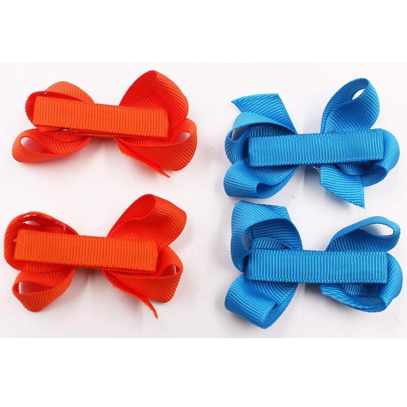 40/50PCS 2Inch Baby Girls Hair Bows Grosgrain Ribbon Mini Bows with Alligator Hair Clips Fully Lined for Fine Hair Infants
