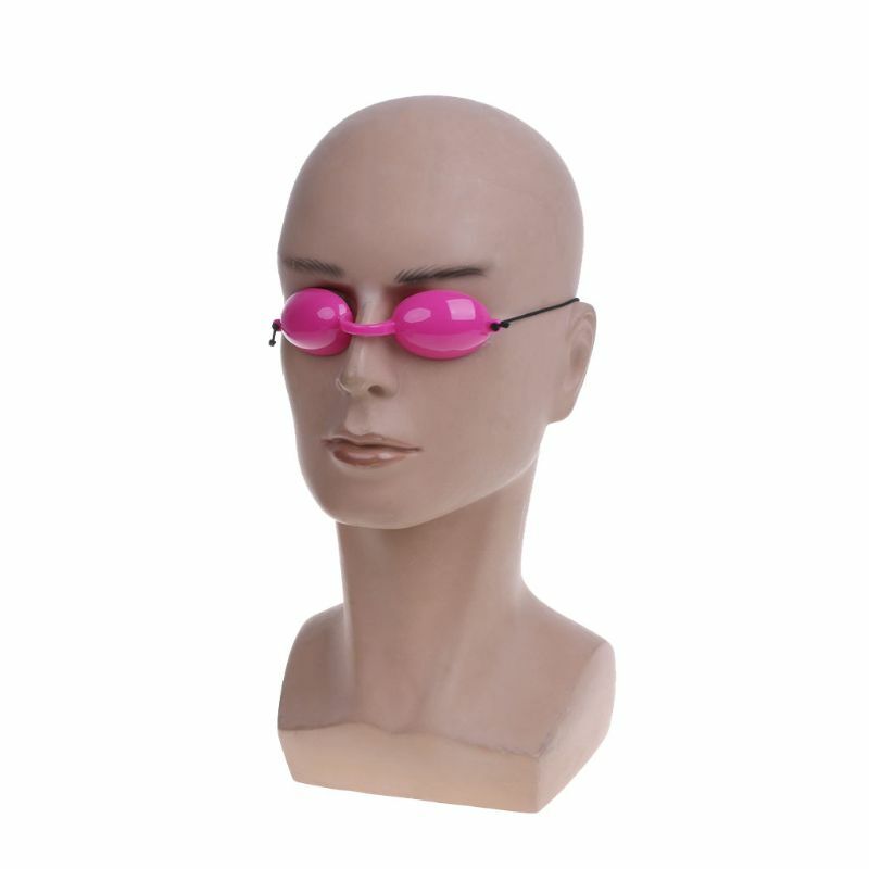 Óculos de proteção ipl, óculos laser de silicone macio ajustável para proteção dos olhos