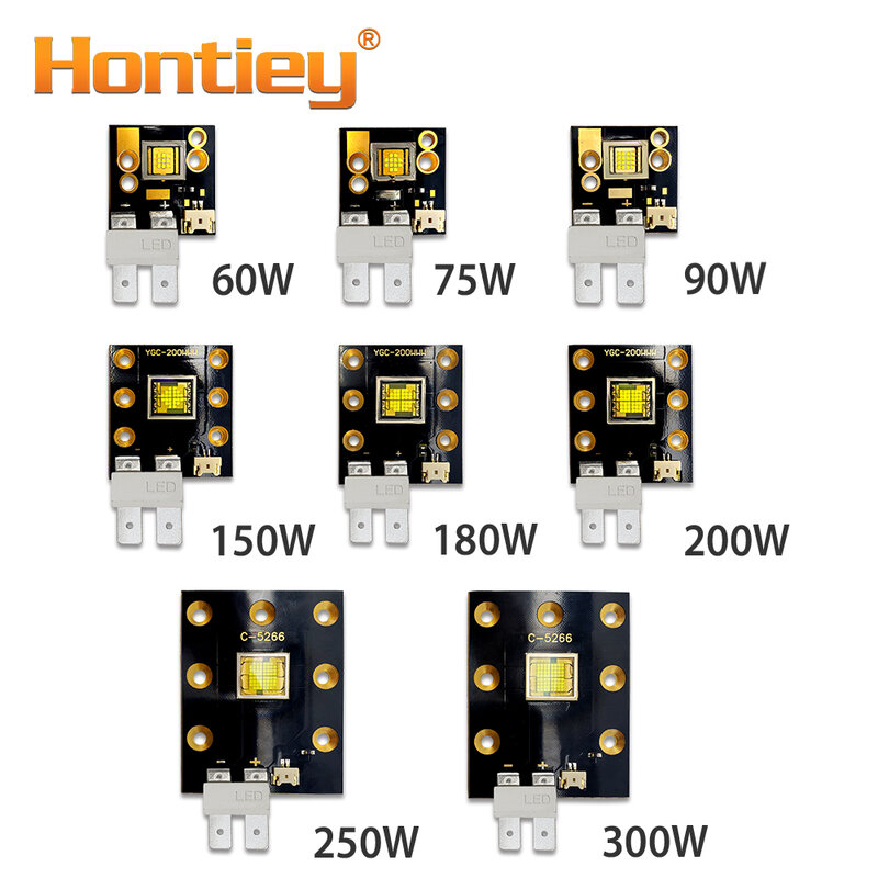 Hontiey LED licht Perle 60 75 90 150 180 200 250 300W Watt Spezialität Weiß Chip für Bühne Architektur luminously Birne Projektor