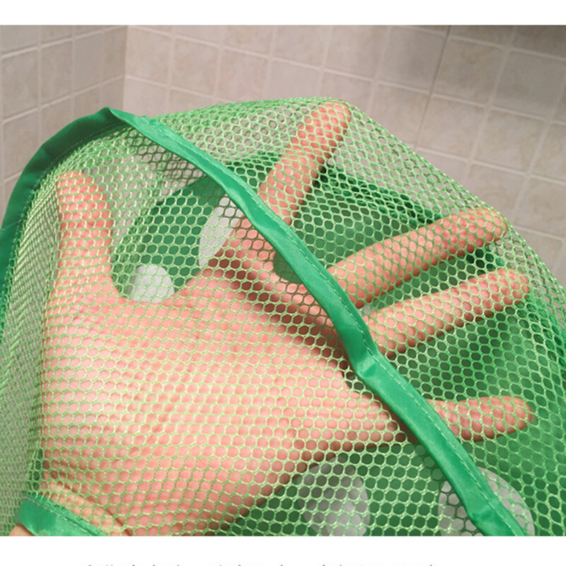 Kreskówka z uroczymi zwierzętami kaczka żaba kąpielowa torba na zabawki z przyssawką składana przenośna siatka basen netto Organizer łazienkowy
