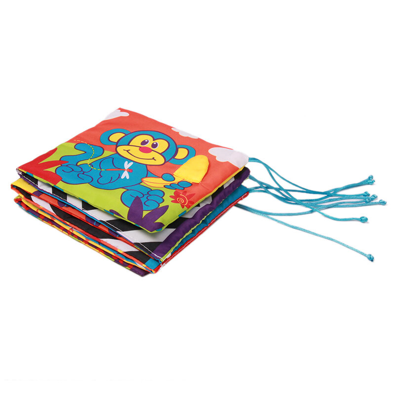Babyspeelgoed 0-12 maanden Babyrammelaars Doekboek Kennis rond Multi-touch Multifunctioneel Fun & dubbele kleur Wiegbedbumper