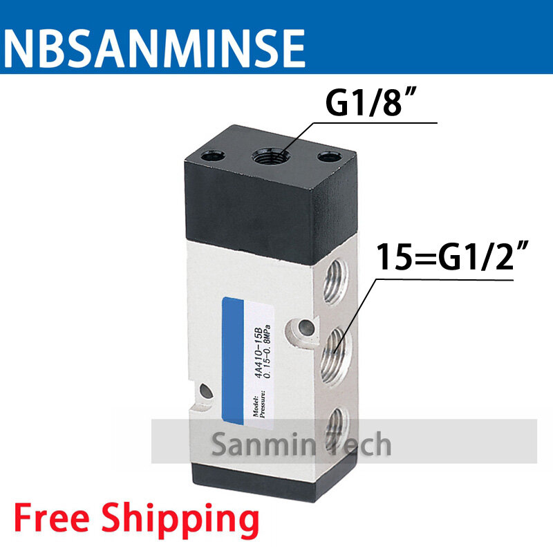 4A410 4A420 4A430 1/2 Air Valve Pneumatic Control Valve AIRTAC Type Two Position Five Way Three Position Five Way NBSANMINSE