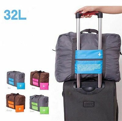 여행 수하물 가방 큰 크기 접는 캐리 온 더플 백 접이식 여행 가방