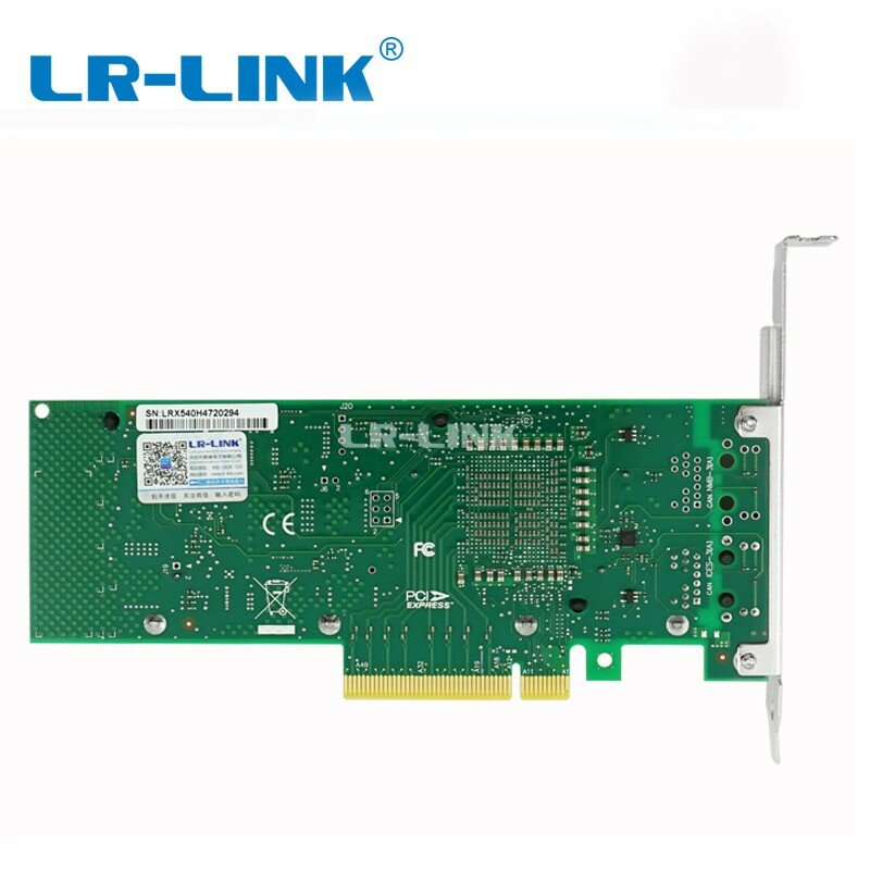LR-LINK 9801BT 10Gb إيثرنت RJ45 Lan بطاقة PCI-Express x8 بطاقة الشبكة محول الشبكة خادم نيك متوافق إنتل X540-T1