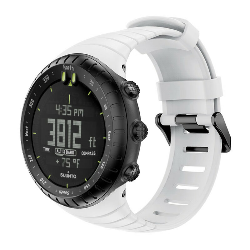 Miękka silikonowa bransoletka pasek do Suunto Core wymiana opaski na nadgarstek Watchband dla SUUNTO Core Frontier/klasyczna opaska SmartWatch