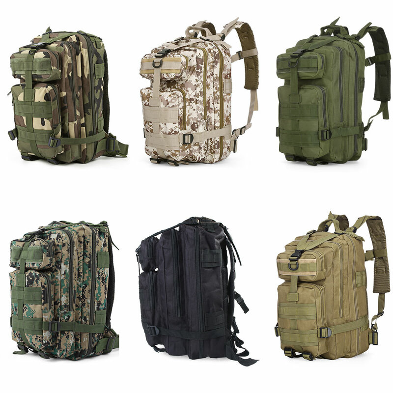 Outdoor Backpack 30L 3D Sport Tactical Military Backpack Bag Travel Army Trekking Rucksack Camping Hiking Camouflage Outdoor Bag