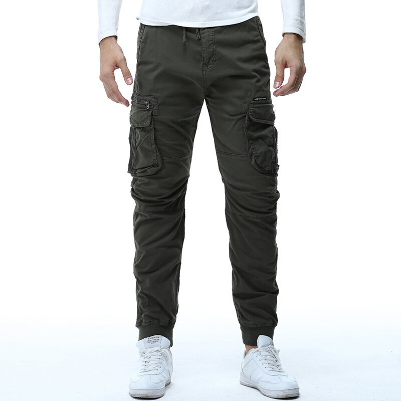 2024 Fashion Spring Mens Tactical Cargo Pants uomo Joggers Army Military Casual Cotton Pants Hip Hop Ribbon pantaloni militari maschili 38