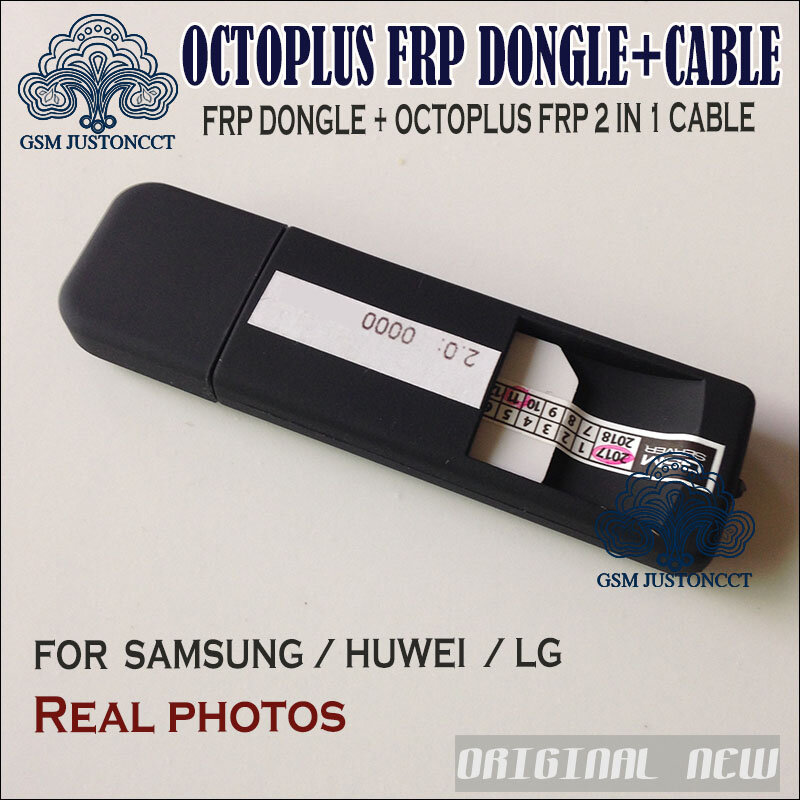 Newest sales ORIGINAL Octoplus FRP tool dongle + USB UART 2 IN 1 Cables for Samsung Huawei lg