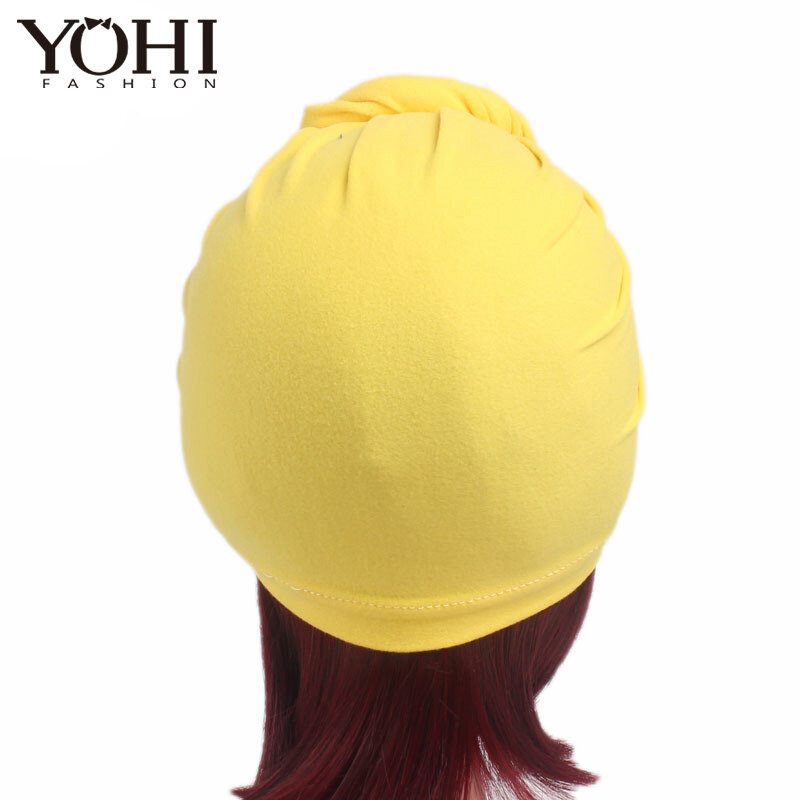 New Fashion Mommy and kids turban Hat Cap with Big Bow Soft Cute Knot Nursery Beanie knotted headban popular beanies hats