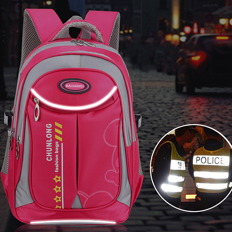 Новый дизайн, Детские рюкзаки, детские сумки для начальной школы, безопасный рюкзак для мальчиков и девочек, водонепроницаемые школьные сум...