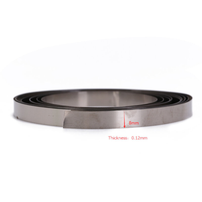 2M 8mm X 0.1/0.12/0.15 Nickel Plated Steel Strip Tape For Li 18650 Battery Spot Welding Compatible For Spot Welder Machine