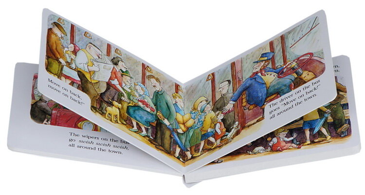I libri più venduti ruote sulle canzoni degli autobus per leggere libri illustrati in inglese per bambini regalo per bambini