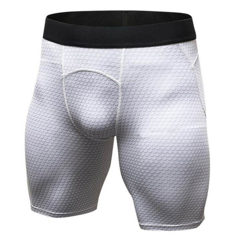 200 pçs men pro shapers underwears 3d impressão boxers apertados, legal alta elástica respirável rápida-seco wicking sporting shorts de fitness