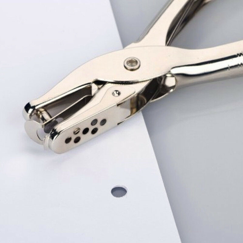 Deli 1-otwór metalowy przebijak karta papierowa Circulal hole Craft Scrapbooking narzędzie do robótek ręcznych papieru biuro szkoła papiernicze