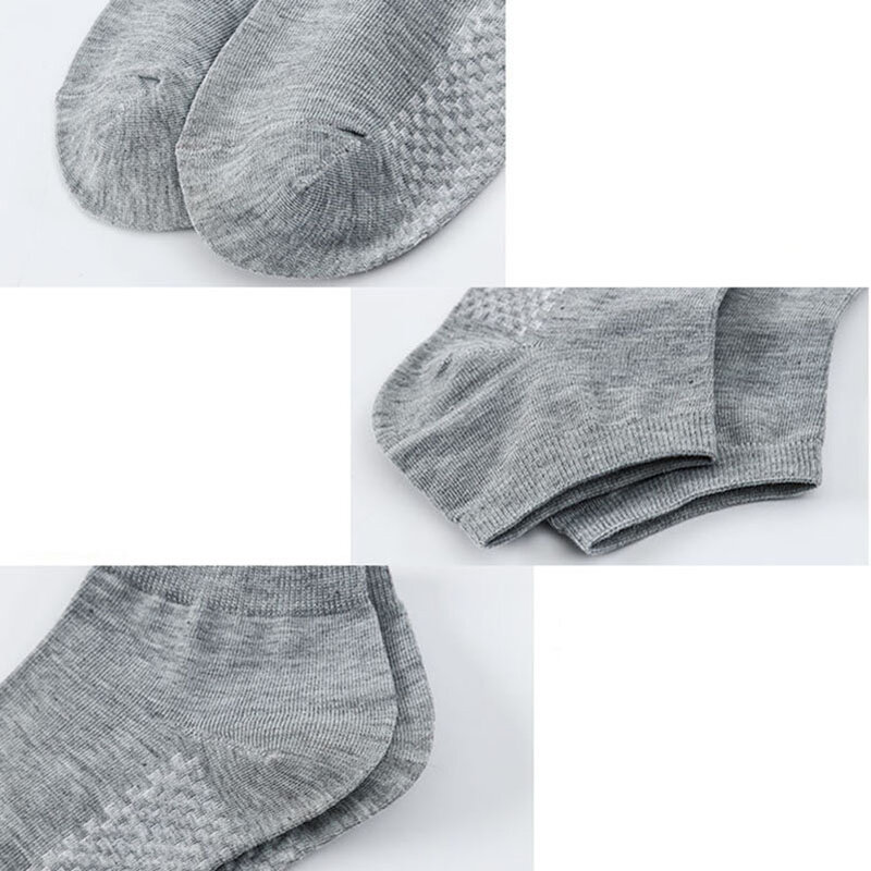 5 Pairs/lot Mens Socks Spring Summer Deodorant Absorb Sweat Non-slip Bottom Socks Black White Grey Classic Bussinese Casual Sock