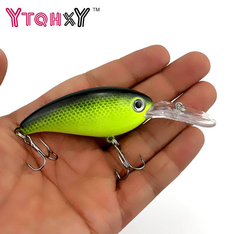 1pcs Smart Minnow Crankbait Fishing Wobblers Hard bait Bass Spinner Fishing Lures 2018 hot sale 17 Colors fishing tackle YE-195 