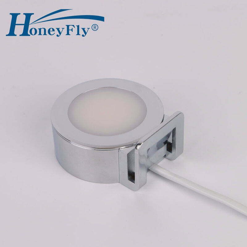 HoneyFly запатентованная светодиодная зеркальная лампа 220 В 2 Вт Светодиодная потолочная лампа на клипсе для ванной комнаты, спальни, зеркальная лампа для помещений, очень легкая установка