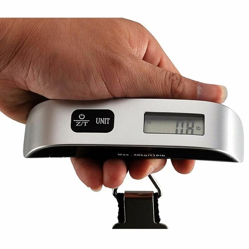 1PC Digital Electronic Luggage Scale Portable Hanging Suitcase Bag Weighing Kitchen Travel Accessories Belt Steelyard 50kg/110kg