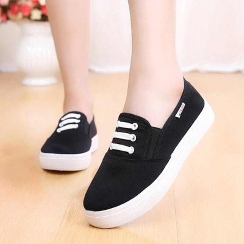 2019 new breathable white shoes female summer hollow one pedal flat bottom lightweight student shoes casual wild tide shoes