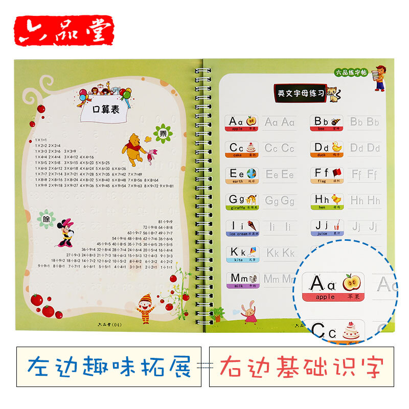 LiuPinTang 2pcs basisschool kinderen Praktijk Groef Kalligrafie Schrift Chinese Oefening Fun stok figuur voor Beginners