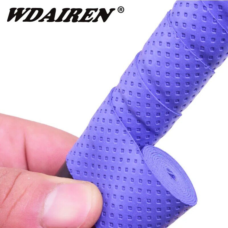 1Pcs Anti-slip Sport Fishing Rods Over Grip Sweat band Griffband Tennis Overgrips Tape Badminton Racket Grips Sweatband WD-136