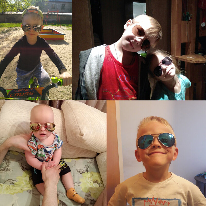 Солнечные очки Seemfly в ретро стиле UV400 для детей, брендовые дизайнерские солнцезащитные очки, роскошные затемненные очки для маленьких мальчиков и девочек, 2020