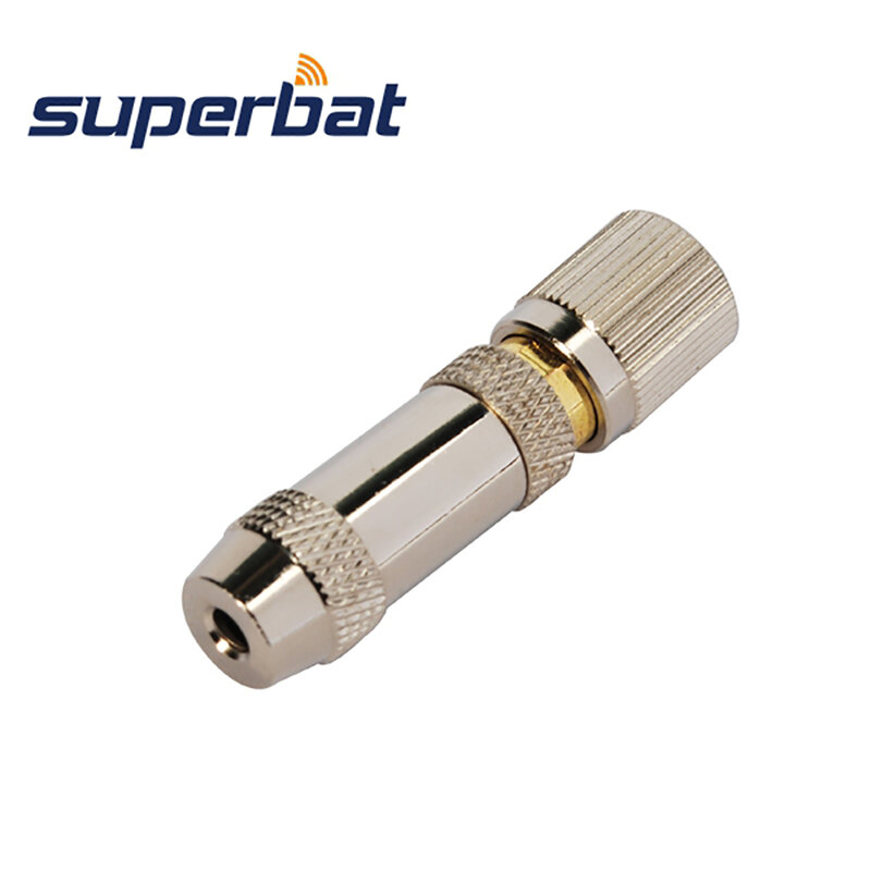 Superbat 75 ohm 1.6/5.6(L9) Male Straight Crimp Attachment RF Coaxial Connector for Cable RG174 RG188A RG316 LMR100