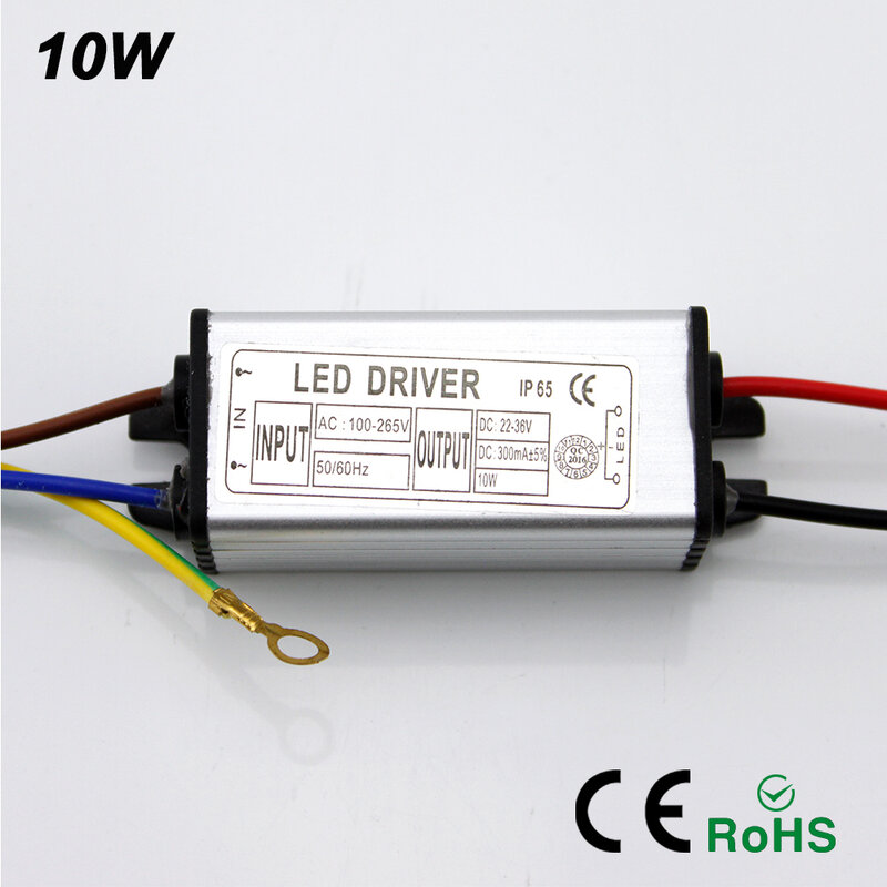 Ynl Driver LED 10W 20W 30W 50W Adaptor Transformator AC100V-265V untuk DC 20-38V berkualitas Tinggi Power Supply IP67 untuk Lampu Sorot