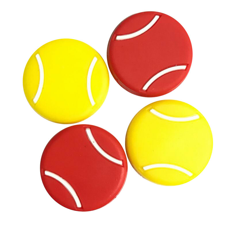 送料無料 (50 ピース/ロット) 4 色シリコーンテニスラケットの振動ダンパー、テニスラケット