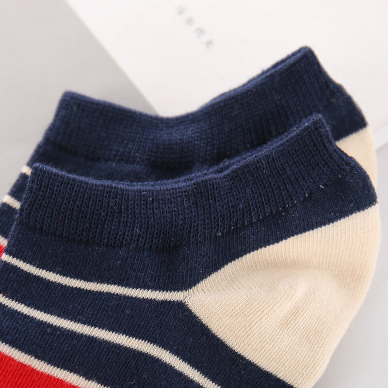 Calcetines tobilleros invisibles de algodón para hombre, calcetín fino transpirable, talla US 6-10 (EUR 38-44)